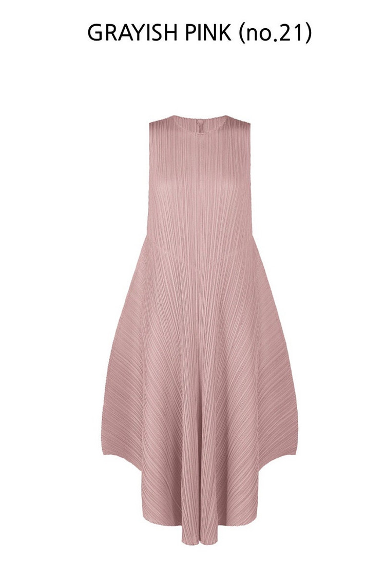 (새상품)플리츠플리즈 솔라 플레어 원피스--0