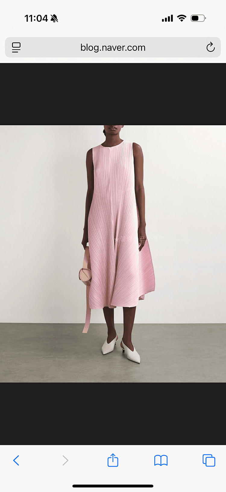 (새상품)플리츠플리즈 솔라 플레어 원피스--2