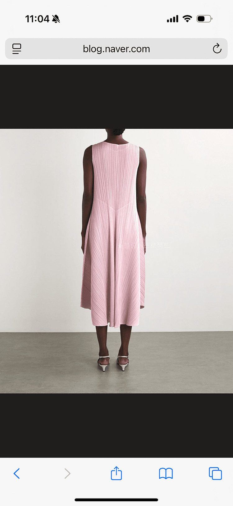 (새상품)플리츠플리즈 솔라 플레어 원피스--3