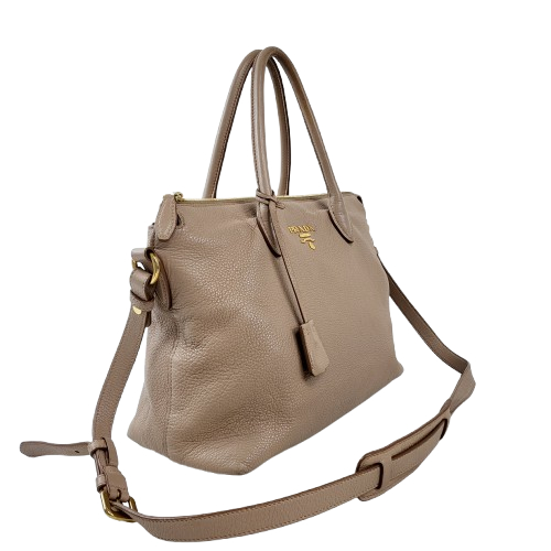 정품 프라다 비텔로 다이노 베이지 2-WAY 백--1