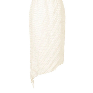 (새상품) 이세이미야케 링클드 앤 트위스트 스커트 -화이트