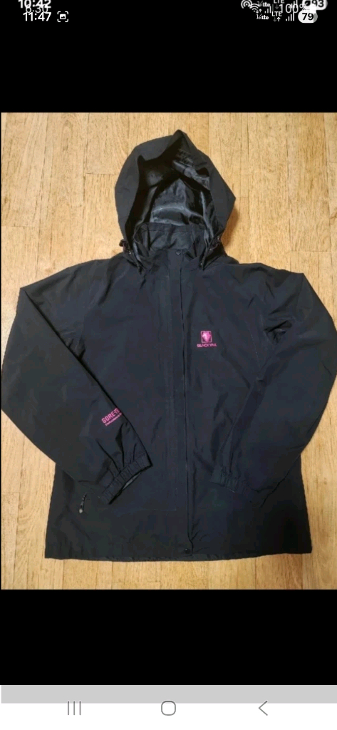 (새상품급,정품)블랙야크 여성 고어텍스 블랙 자켓, 66~77--0