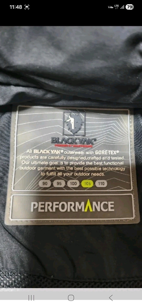 (새상품급,정품)블랙야크 여성 고어텍스 블랙 자켓, 66~77--6