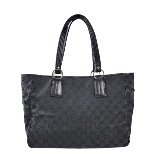 정품 구찌 블랙 자가드 숄더백--0