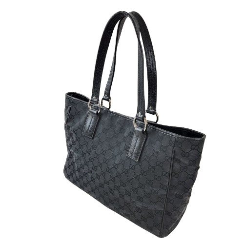 정품 구찌 블랙 자가드 숄더백--3