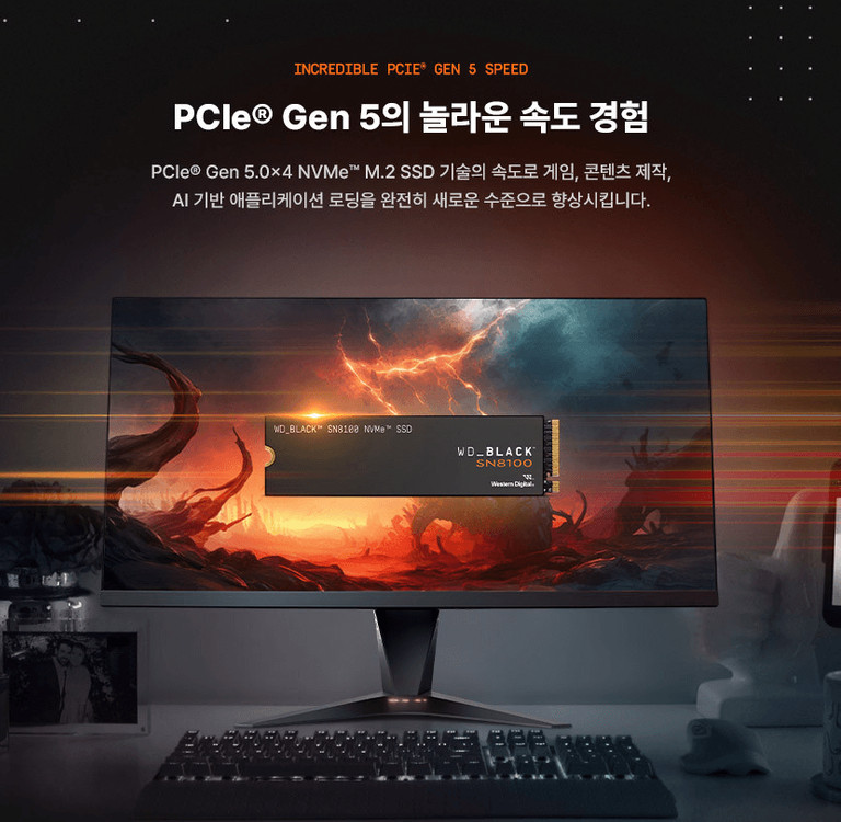 (최저가,원가55)샌디스크 WD NVMe SN8100 1TB SSD미개봉--2