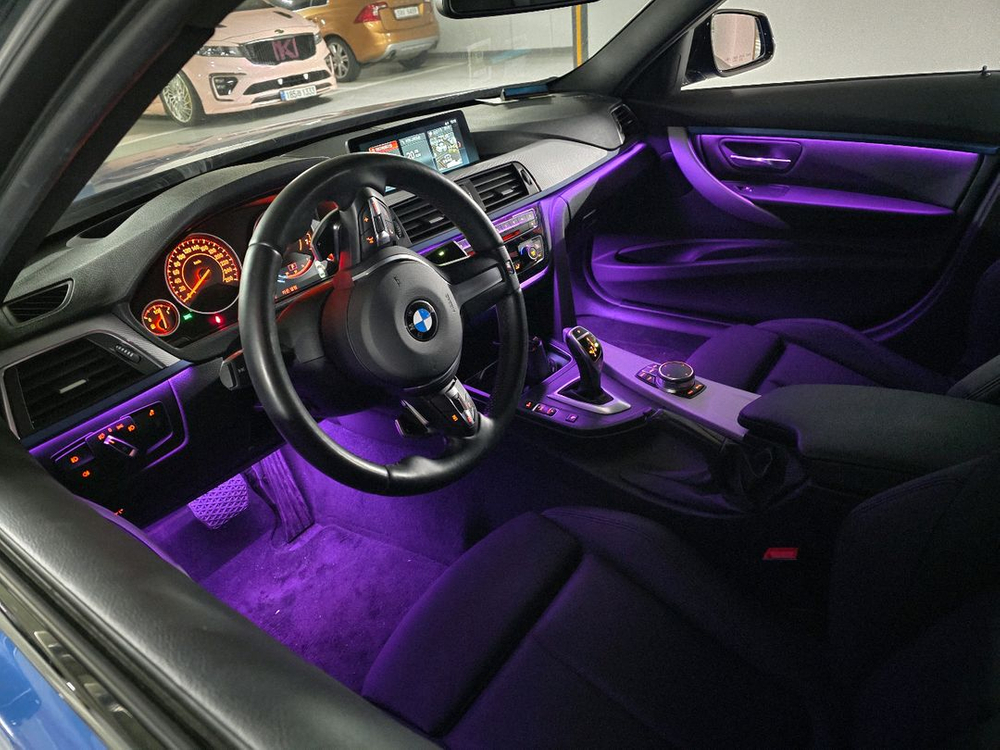 bmw엠비언트 3시리즈 출장시공 비노출 간접조명--4