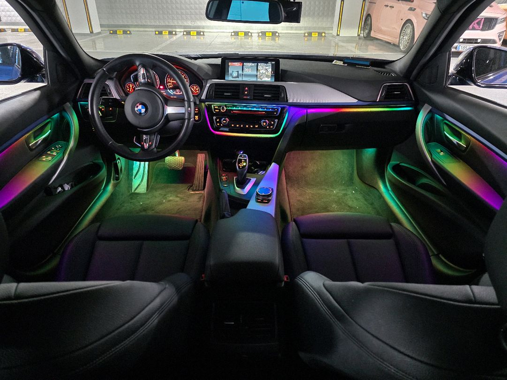 bmw엠비언트 3시리즈 출장시공 비노출 간접조명--5