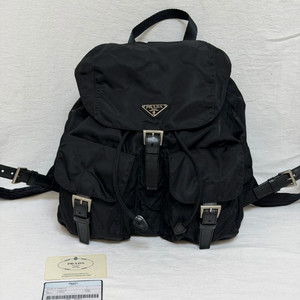 정품 프라다 포코노 나일론 미디움 백팩 블랙