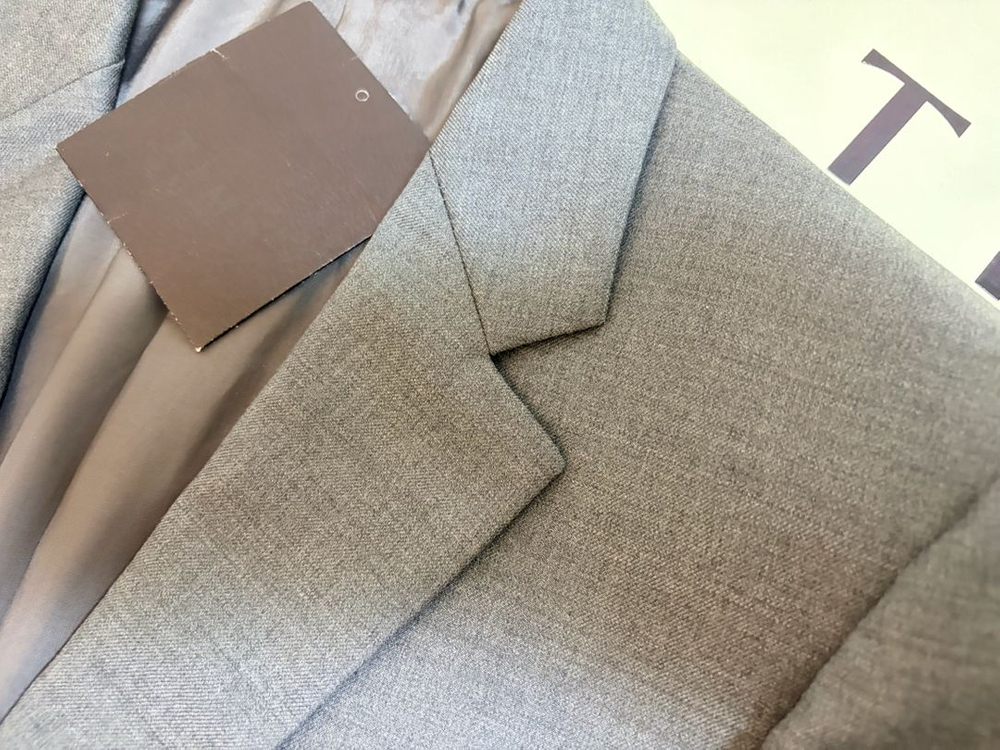 타임옴므 모100% 그레이컬러 자켓 48(100)사이즈 블레이저--3