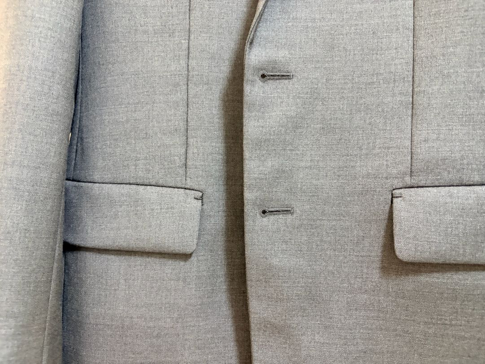 타임옴므 모100% 그레이컬러 자켓 48(100)사이즈 블레이저--6