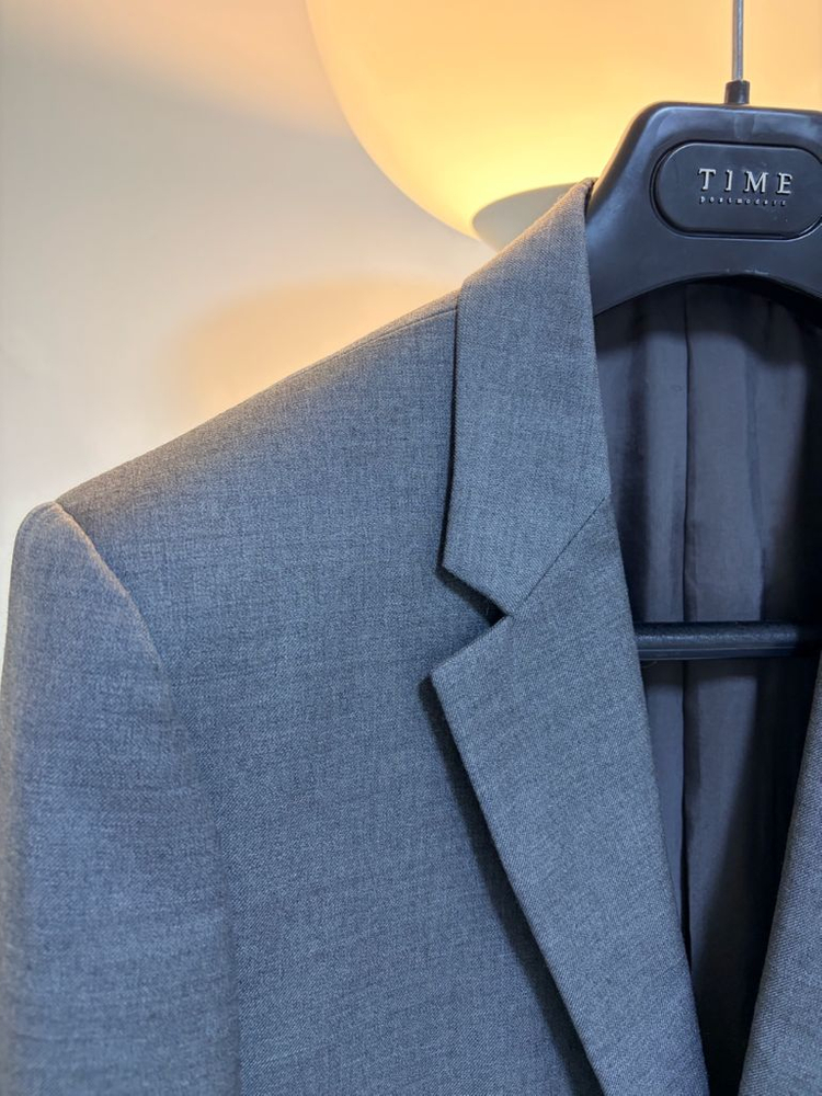 타임옴므 모100% 그레이컬러 자켓 48(100)사이즈 블레이저--8