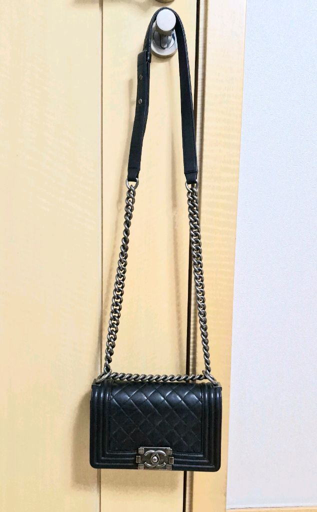 샤넬 보이백 스몰 카프스킨 엔틱 23번대--3