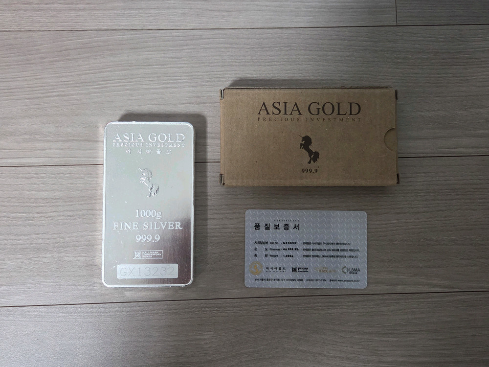 아시아골드 실버바 1kg 포나인 999.9--0