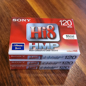 소니 8mm 캠코더 비디오테이프 HMP(3pack) 이미지