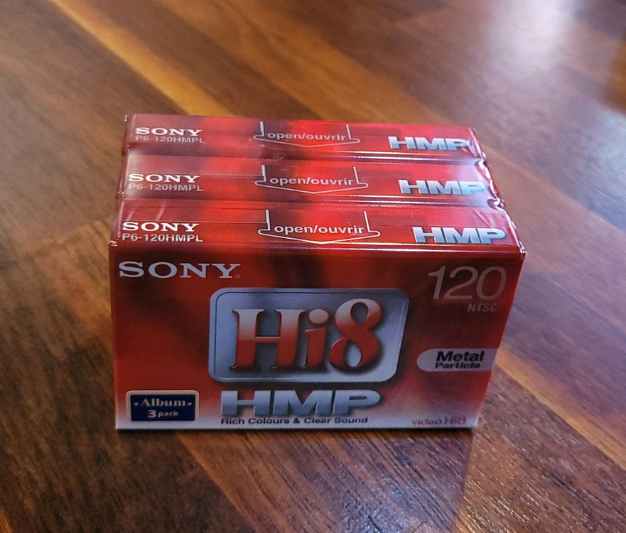 소니 8mm 캠코더 비디오테이프 HMP(3pack) 이미지