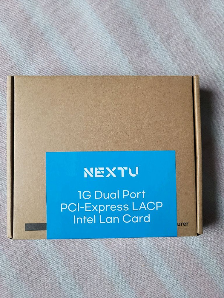 NEXTU 1G 듀얼포트 PCI-Express 랜카드 미사용 새제품 판매--0