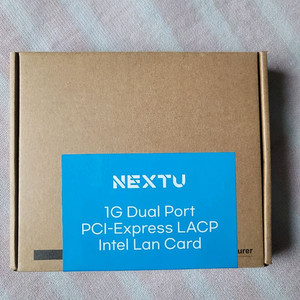 NEXTU 1G 듀얼포트 PCI-Express 랜카드 미사용 새제품 판매