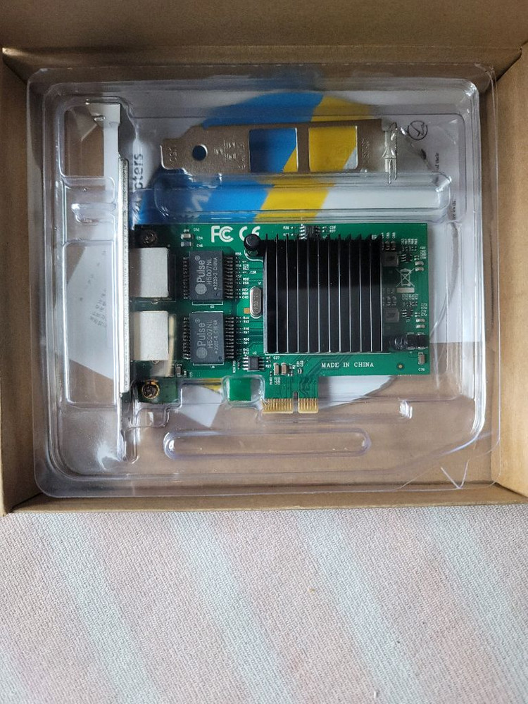 NEXTU 1G 듀얼포트 PCI-Express 랜카드 미사용 새제품 판매--2