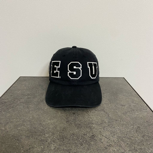 (OS) 슈프림 6패널 볼캡 모자 로고 워시드 블랙