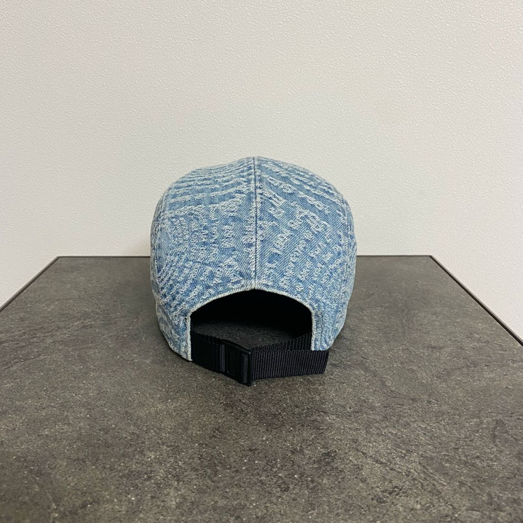 (OS) 슈프림 박스로고 캠프캡 모자 워시드 데님--3