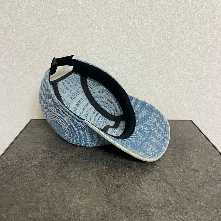 (OS) 슈프림 박스로고 캠프캡 모자 워시드 데님--6