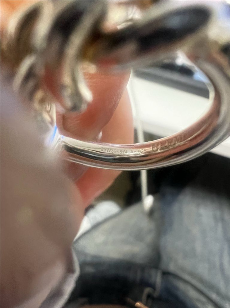 에르메스 크로아제트 실버링 52--2