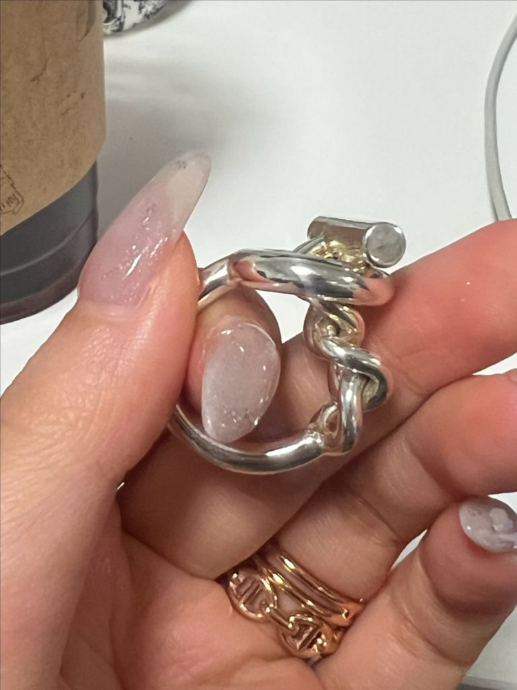 에르메스 크로아제트 실버링 52--3