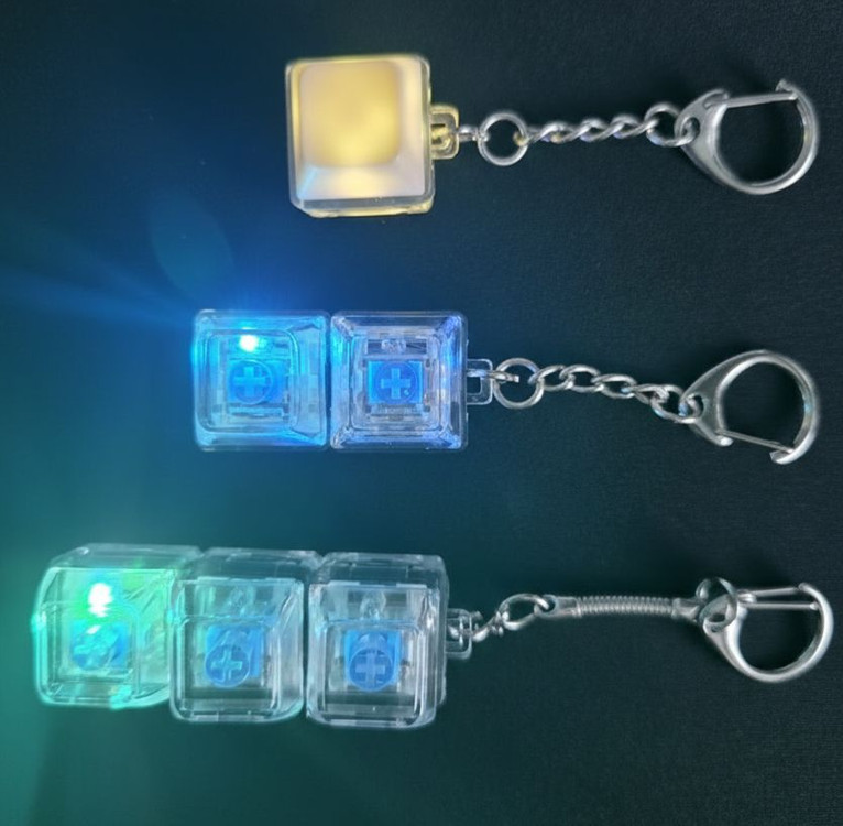 led 키캡 키링 1구 2구 3구--1