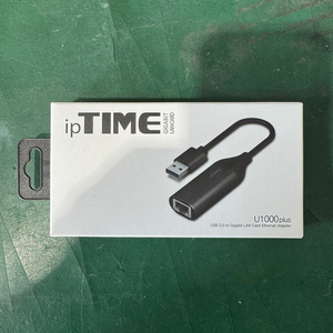 새제품 ipTIME U1000 plus 기기비트 랜카드 이더넷 컨트롤러
