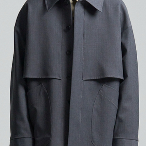 (size 1) 우석 WOOSUK 레이어드 숏 트렌치 코트