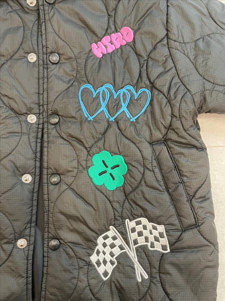 히로 모티브 퀼팅 자켓. 아동 간절기 외투--2