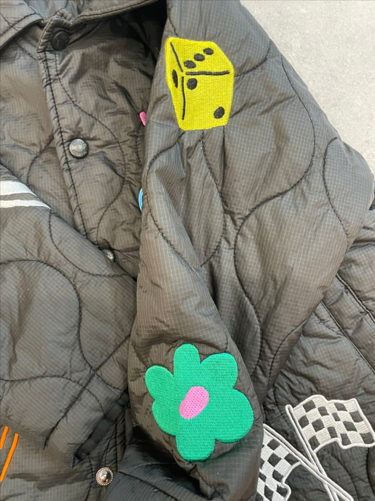 히로 모티브 퀼팅 자켓. 아동 간절기 외투--5