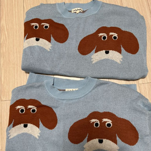 쌍둥이) 리미떼두두 강아지니트2xl 두벌 (택포)(가격내림없음)