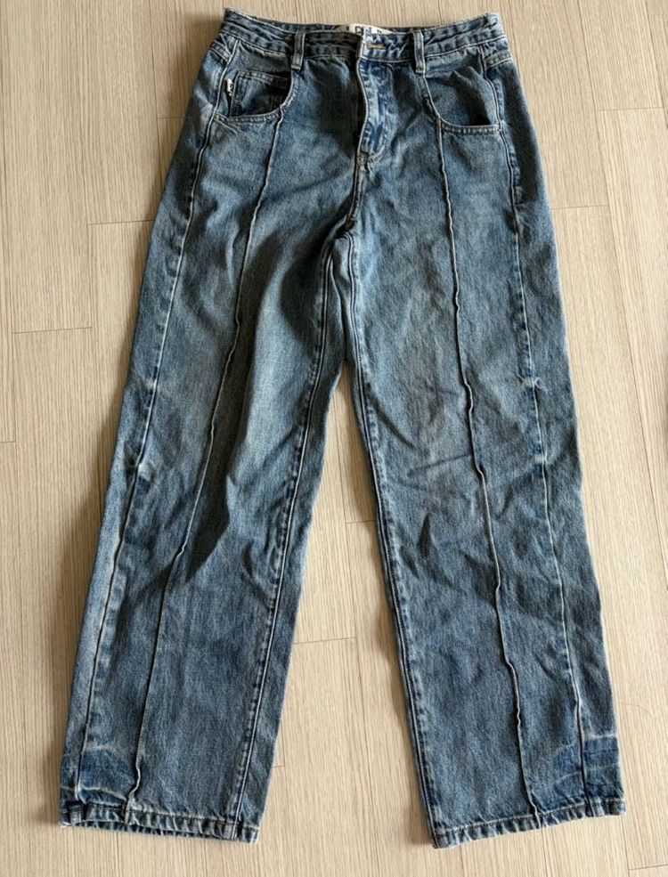 쥬시쥬디 핀턱 청바지 블랙, 블루 28 이미지