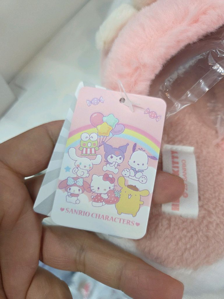 산리오 헬로키티 털 슬리퍼 240-250--3