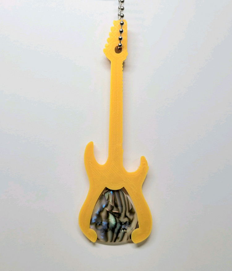 일렉기타 피크 보관 키링 키체인--4