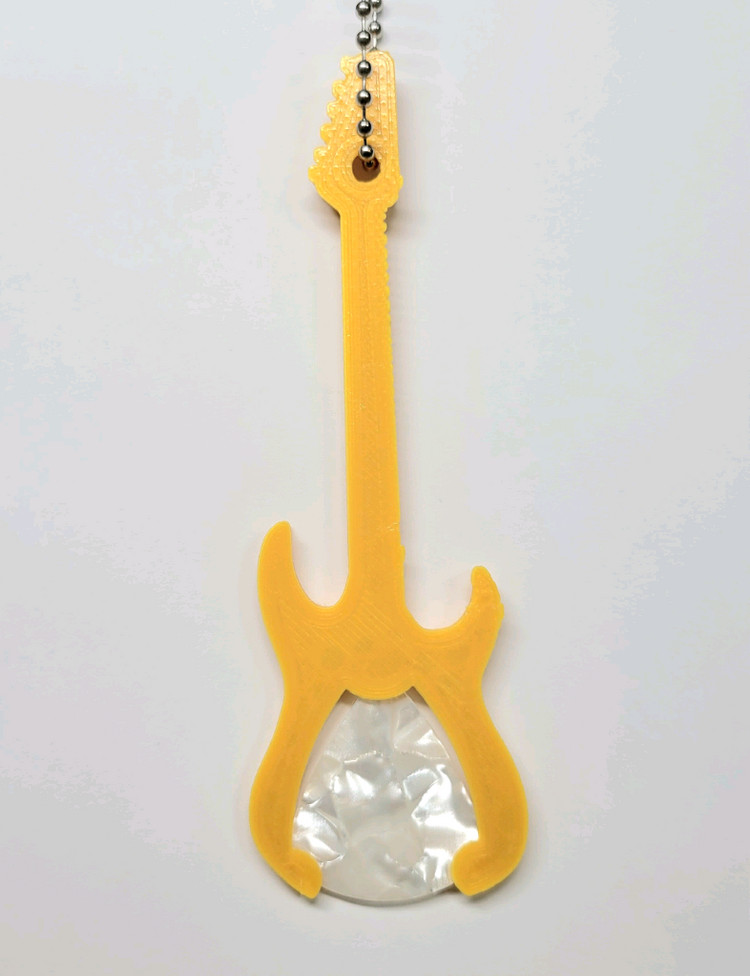 일렉기타 피크 보관 키링 키체인--8