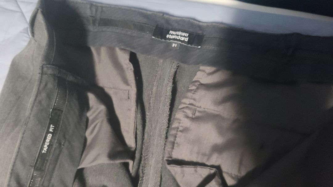 무신사 스탠다드 히든밴딩 슬랙스 바지--2