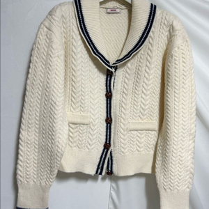 미뉴에트 케이블 카라니트가디건 판마