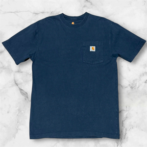 칼하트 다크블루 남성 반팔티 면 티셔츠 S 사이즈 95~100 정도
