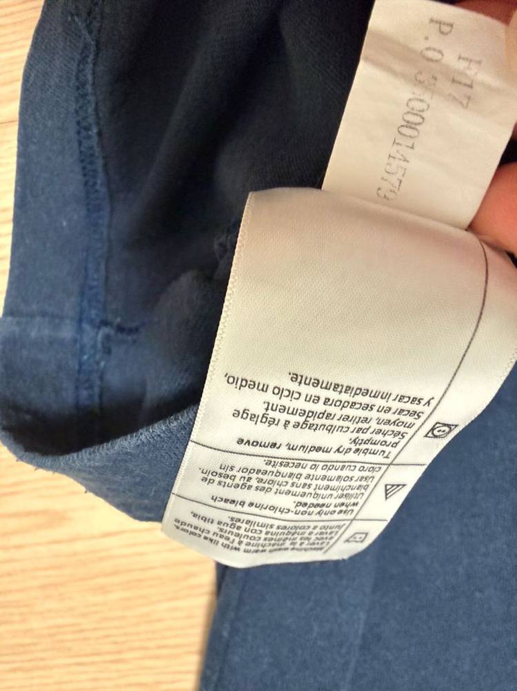 칼하트 다크블루 남성 반팔티 면 티셔츠 S 사이즈 95~100 정도--4