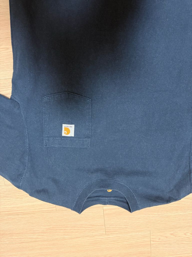 칼하트 다크블루 남성 반팔티 면 티셔츠 S 사이즈 95~100 정도--6