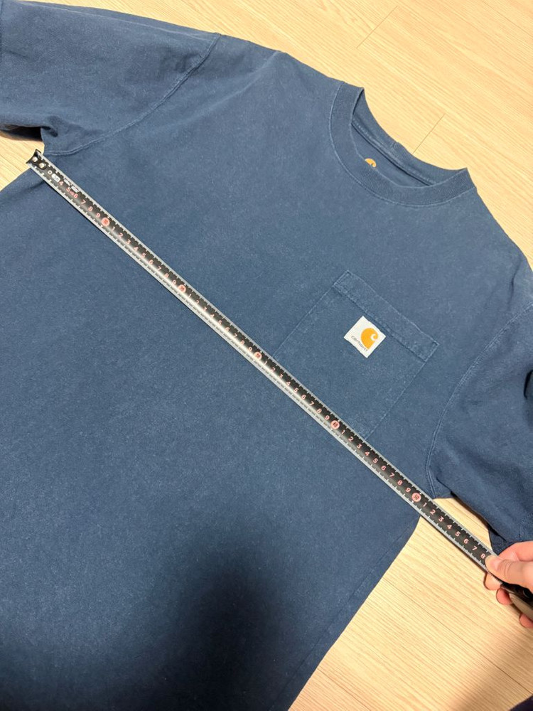 칼하트 다크블루 남성 반팔티 면 티셔츠 S 사이즈 95~100 정도--8