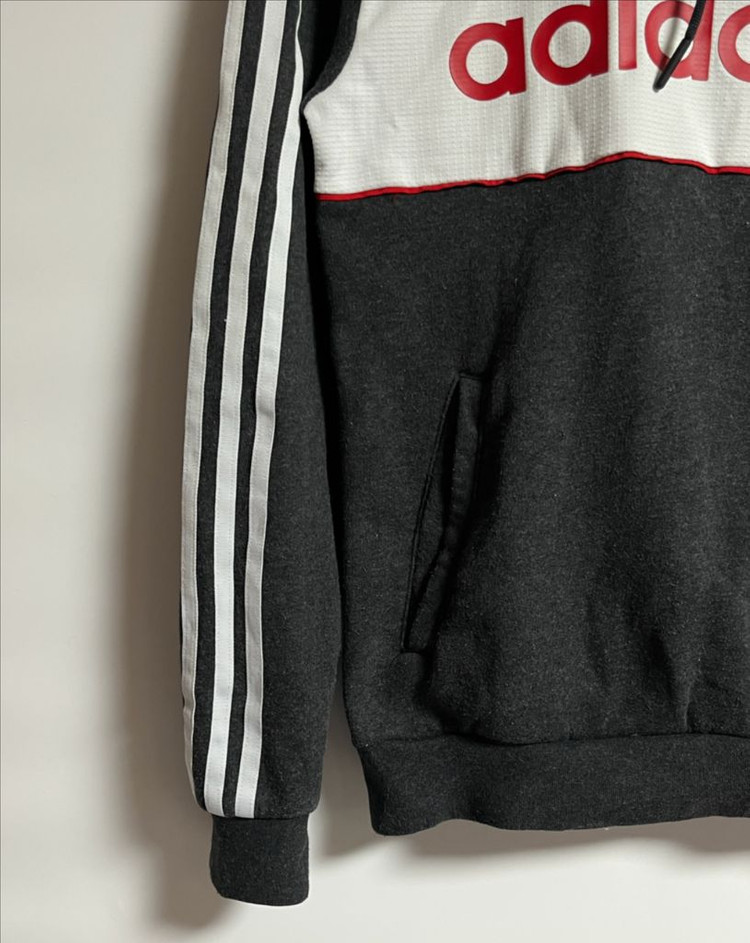 공용 아디다스 오버핏 후드 티셔츠 후드티 XS--2