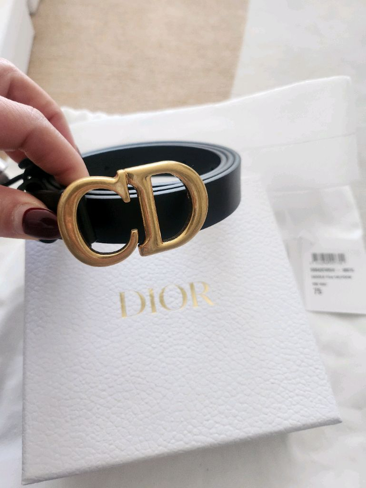 정품새제품 풀박) 디올 새들벨트 75 (2센치) 44~55--5