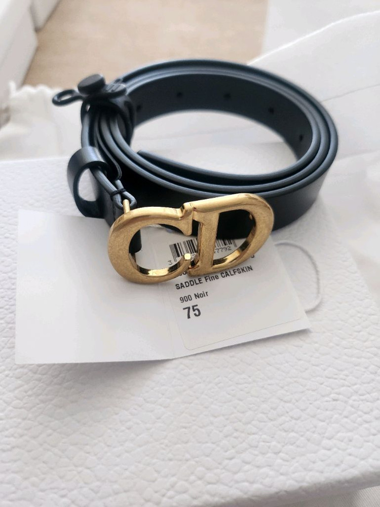 정품새제품 풀박) 디올 새들벨트 75 (2센치) 44~55--6