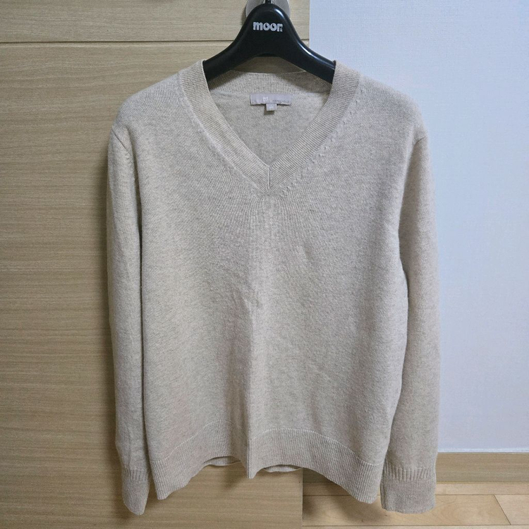 빈폴레이디스 캐시미어 블렌드 V넥 니트--1