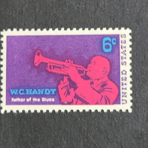 (미국우표)1969년 미국 블루스 음악의 아버지 W.C Handy기념 우표Father of the Blues 이미지