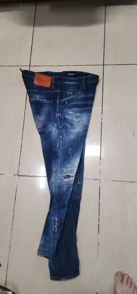 디스퀘어드 페인팅 스케이터진 48--7